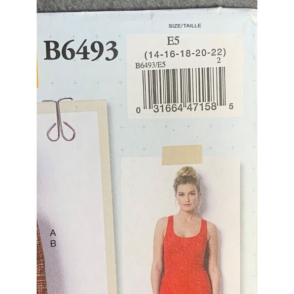 Butterick Misses Jacket Skirt Sewing Pattern sz 14-22 B6493 - uncut - Picture 2 of 6